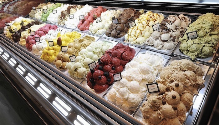 Interno gelaterie Roma
